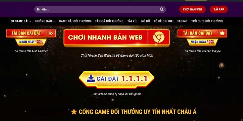 Cách thức tải game đổi thưởng tặng vốn cực dễ dàng